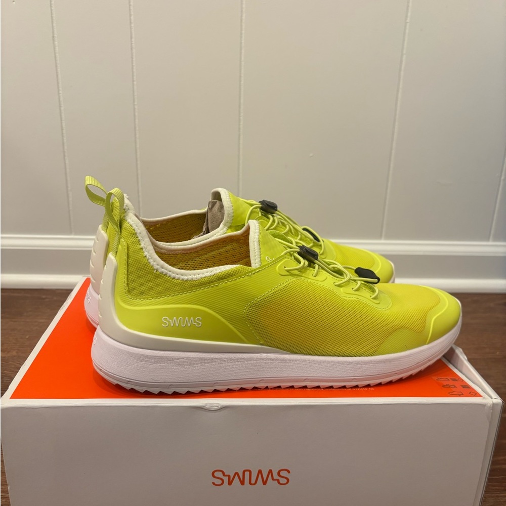 Swims Neon Yellow Sneakers with White Soles